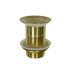 32mm Bathroom Brushed Gold Solid Brass Basin Pop Up Waste No Overflow