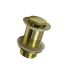 32mm Bathroom Brushed Gold Solid Brass Basin Pop Up Waste No Overflow