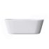 1700mm Freestanding Bathtub Oval Gloss White Acrylic No Overflow