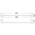 Otus Round Single Towel Rail 600mm Gunmetal
