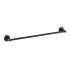 Otus Round Single Towel Rail 750mm Matt Black