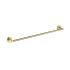 Otus Round Single Towel Rail 750mm Brushed Gold