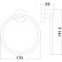 Otus Round Towel Ring Chrome