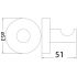 Otus Round Robe Hook Brushed Nickel