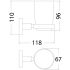 Otus Double Tumbler Holder Chrome