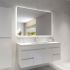 1200mm (L) x 800mm (D) Backlit Round Edge 3 Color Rectangle LED Mirror Bathroom Makeup