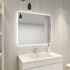 900mm (L) x 750mm (D) Round Edge 3 Color Rectangle Backlit Bathroom LED Mirror
