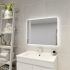 750mm (L) x 600mm (D) Backlit Round Edge 3 Color Rectangle LED Mirror Bathroom Makeup