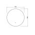 700mm 3 Color Round Backlit Bathroom LED Mirror Makeup Dustproof Smart Touch