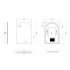 600mm (L) x 900mm (D) Back Lit Arch 3 Color Bathroom LED mirror Touchless Sensor Switch