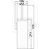 Sara Deluxe Toilet Brush Chrome