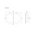 900mm Oval Shape Matte White Finish Bathroom Mirror Cabinet Shaving Storage