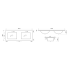 1200x460mm Nana Gloss White Thin Edge Ceramic Top Double Sinks / Bowls