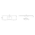 1500x460mm Nana Gloss White Thin Edge Ceramic Top