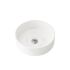350x350x120mm Round Gloss White Ceramic Above Counter Basin Non-overflow