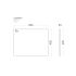 600x465x20mm Quartz Stone Top Gloss White Marble Look Silica-Free Caesarstone Benchtop