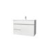 750mm Wall Hung MDF Gloss White Left/Right Drawers Bathroom Vanity Cabinet Only  
