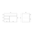 750mm Wall Hung MDF Gloss White Left/Right Drawers Bathroom Vanity Cabinet Only  