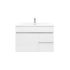 750mm Wall Hung MDF Gloss White Left/Right Drawers Bathroom Vanity Cabinet Only