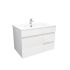 750mm Wall Hung MDF Gloss White Left/Right Drawers Bathroom Vanity Cabinet Only