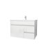 750mm Wall Hung MDF Gloss White Left/Right Drawers Bathroom Vanity Cabinet Only