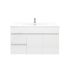 900mm Wall Hung MDF Gloss White Left/Right Drawers Bathroom Vanity Cabinet Only