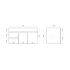 900mm Wall Hung MDF Gloss White Left/Right Drawers Bathroom Vanity Cabinet Only