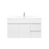 900mm Wall Hung MDF Gloss White Left/Right Drawers Bathroom Vanity Cabinet Only