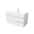 900mm Wall Hung MDF Gloss White Left/Right Drawers Bathroom Vanity Cabinet Only