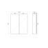 600mm Wall Hung MDF Pencil Edge Gloss White Mirror Door Storage Shaving Cabinet