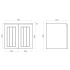 600mm Wall Hung Matte White Linear Surface Bathroom Vanity Cabinet Only