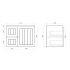 750mm Wall Hung Matte White Linear Surface Bathroom Cabinet With Left Hand Drawers Cabinet Only