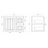 750mm Wall Hung Matte White Linear Surface Bathroom Cabinet With Right Hand Drawers Cabinet Only