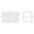 900mm Wall Hung Matte White Linear Surface Bathroom Cabinet With Right Hand Drawers Cabinet Only