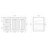 900mm Wall Hung Matte Black Linear Surface Bathroom Cabinet With Left Hand Drawers Cabinet Only