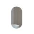 450mm Oval Shape Matte White Finish Bathroom Mirror Cabinet Shaving Storage