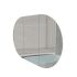 1200mm Oval Shape Matte White Finish Bathroom Mirror Cabinet Shaving Storage
