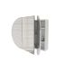 1200mm Oval Shape Matte White Finish Bathroom Mirror Cabinet Shaving Storage
