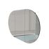 1200mm Oval Shape Matte Black Finish Bathroom Mirror Cabinet Shaving Storage