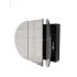 1200mm Oval Shape Matte Black Finish Bathroom Mirror Cabinet Shaving Storage
