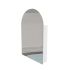 600mm Arch Curved Matte White Finish Bathroom Mirror Cabinet Shaving Storage