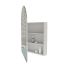 600mm Arch Curved Matte White Finish Bathroom Mirror Cabinet Shaving Storage