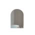 600mm Arch Curved Matte White Finish Bathroom Mirror Cabinet Shaving Storage