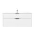 1200mm Aria Matte White 2 PAC MDF 2 Drawers Wall Hung Bathroom Vanity With Handle