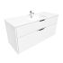 1200mm Aria Matte White 2 PAC MDF 2 Drawers Wall Hung Bathroom Vanity With Handle