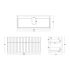 1200mm Aria Matte White 2 PAC MDF 2 Drawers Wall Hung Bathroom Vanity With Handle