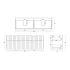 1500mm Aria Matte White 2 PAC MDF 2 Drawers Wall Hung Bathroom Vanity With Handle