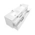 1800mm Aria Matte White 2 PAC MDF 2 Drawers Wall Hung Bathroom Vanity With Handle