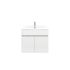 600mm 2-Door Wall Hung PVC Gloss White Finish Bathroom Vanity Cabinet Only 