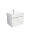 600mm 2-Door Wall Hung PVC Gloss White Finish Bathroom Vanity Cabinet Only 